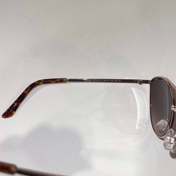 Pre-Owned O by Oscar De La Renta Aviator Olivia Brown Sunglasses O4059F main image 6